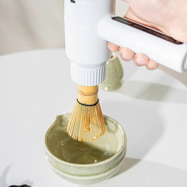 Elektrisk visp Matcha-børste 3 hastigheter Drikkemikser for kafé, camping, restaurant