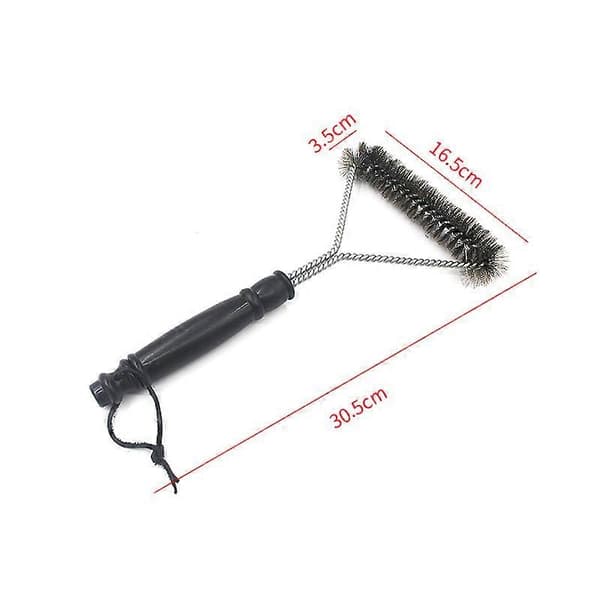 Grillbørste i rustfrit stål, grillrensebørste, BBQ-rist 16,5 cm