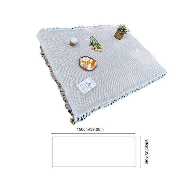 90 x 180 cm picnictæppe, campingtæppe, tæpper, tæpper, picnictæppe