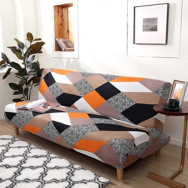 Elastiskt Clic Clac-överdrag för 3-sits soffa, Vardagsrumsskydd med blomstermönster