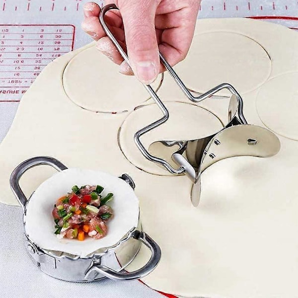 3 Stilar Köttbullemaskin Köttbulleform Rostfritt Stål Wontonform Bakverktyg Deg Wonton Kniv Die Gjutning Kakform