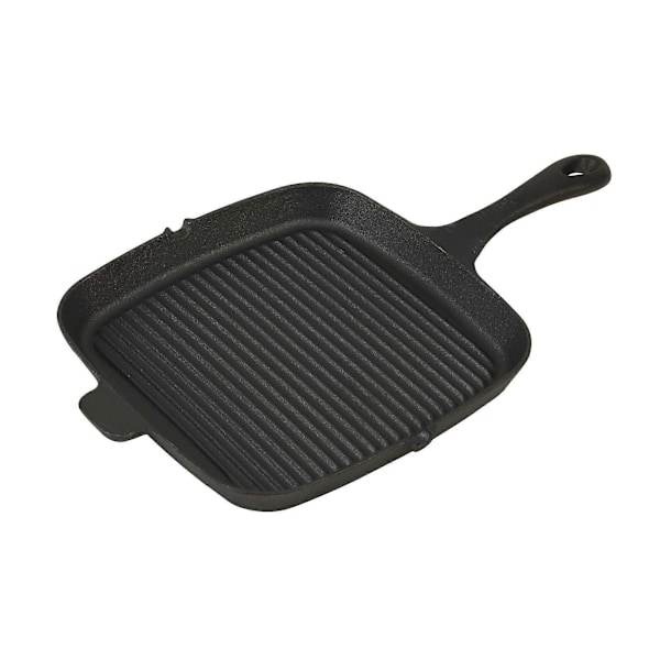 1 For-krydret Sort Støbejerns Grillpande 27,3 cm