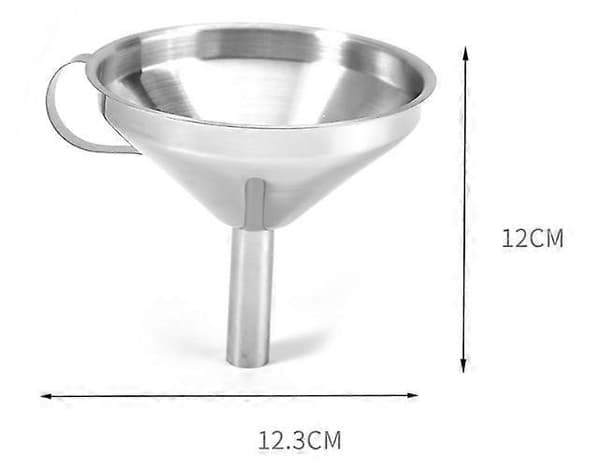Tratt i rostfritt stål 10 cm