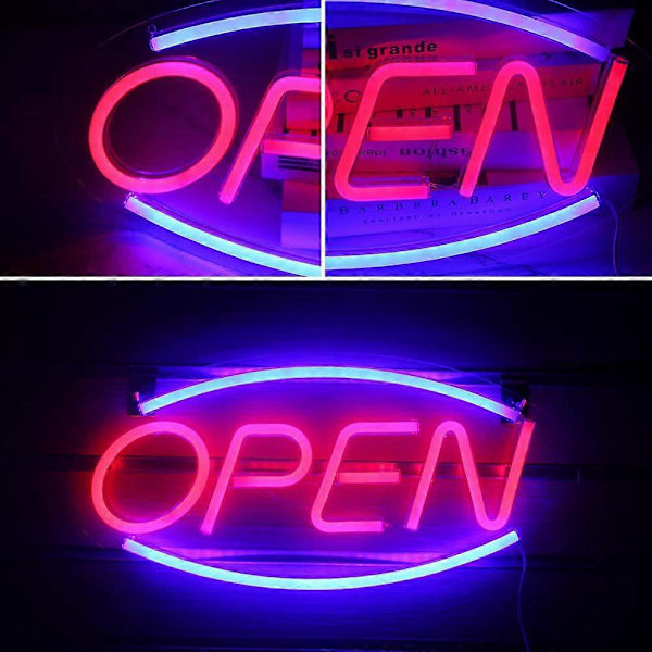 Neon LED Open Neon -kirjain seinätaide Open Valokyltti USB Himmennettävä Neonlamppu Kyltti Kauppa Huone Klubi Autotalli Sisustus Lastenhuone Lahja Sisustus Juhlat Baari