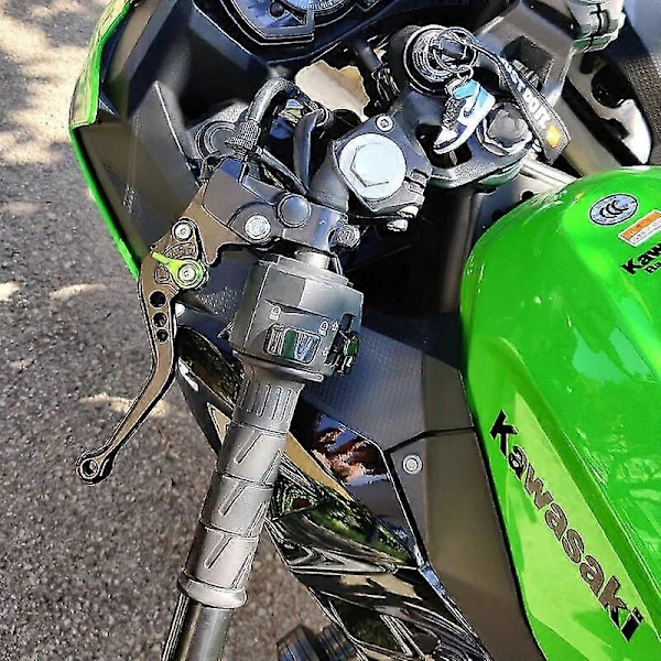 (Musta B) Kawasaki Z650 Z 650 2017 2018 2019 2020 2021 Lisävarusteet Moottoripyörän Lyhyet Jarru- ja Kytkinkahvat Kahva Yalo