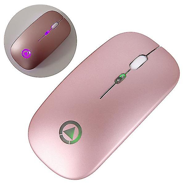 1 st Luminous Wireless Mouse Silent Uppladdningsbara USB möss