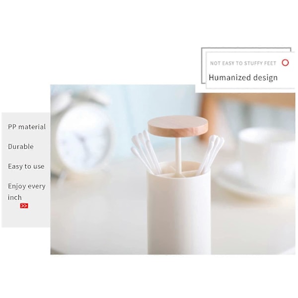 Automatisk tandstikdispenser, håndtrykt automatisk vatpind pop-up dispenser pop-up vatpindeholder til bord restaurant køkken fest