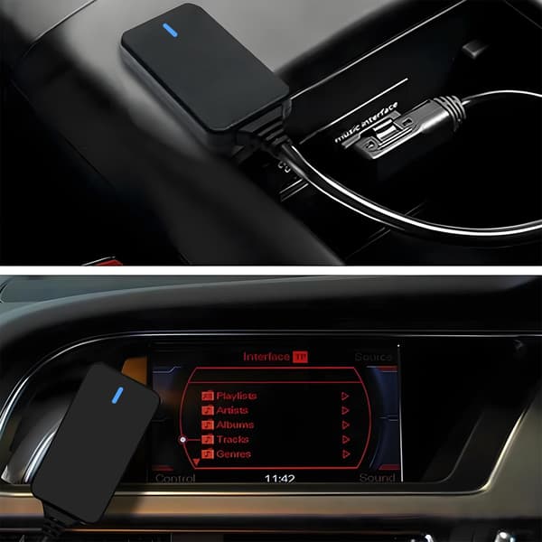 AMI Bluetooth-lydadapter til Audi MDI MMI 3G-system, Bluetooth 5.0-adapter kompatibel Bluetooth-bilsæt til VW Audi A3 A4 A7 R7 S5 Q7 A6L A8L A4L Se