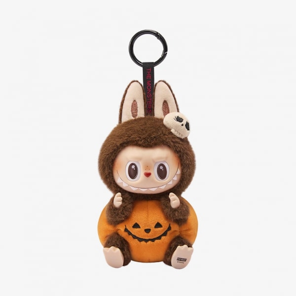 Labubu Happy Halloween Party Series - Sittende Gresskar Vinyl Plysj Anheng