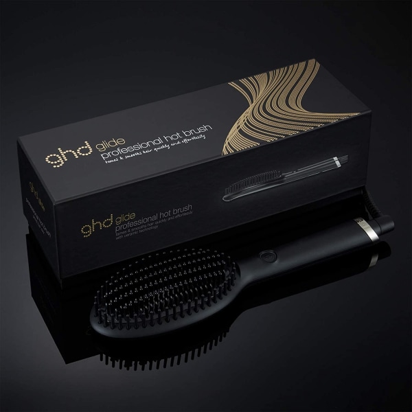 GHD Glide Hot Brush - Heta borstar för hårstyling (svart)