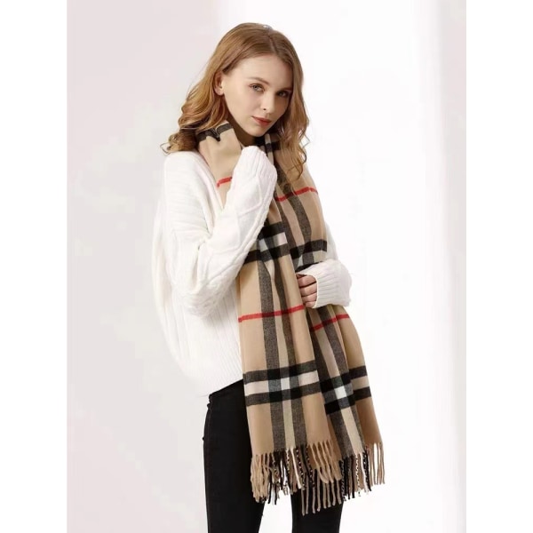 Halsduk för kvinnor Vinter Varm Mjuk Imitation Cashmere Scarves