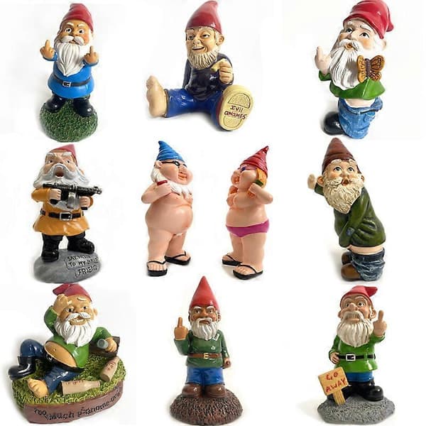 (W62 Hagegnomer Ornamenter Utendørs