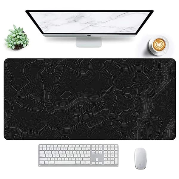 Gaming musematte 900 x 400 mm Kunstnerisk kurve Anti-skli Vanntett