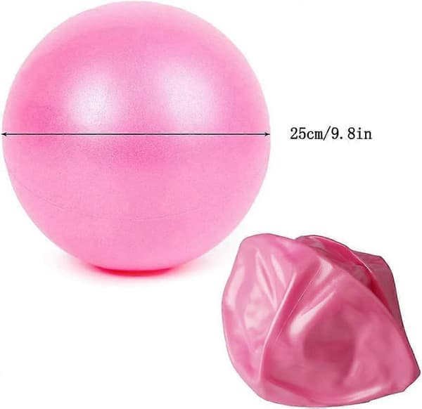 Pilatesboll, Yogaboll Halkfri Anti-Burst Träningsboll (rosa)