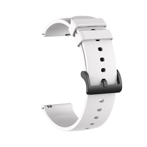 2 par (sort) Smartwatch udskiftningsrem, hudvenlig blød silikone Quick Release, Smartwatch rem