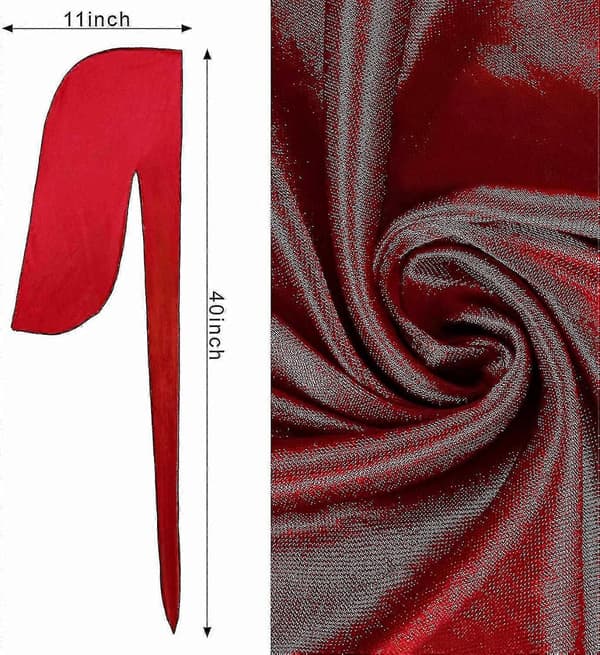 (rød) 4 stk. Silky Durags, Silk Durag for menn kvinner Waves, Silk Durag Pack 1 Wave Cap, Silky Satin Durag Ext P20250110792 red