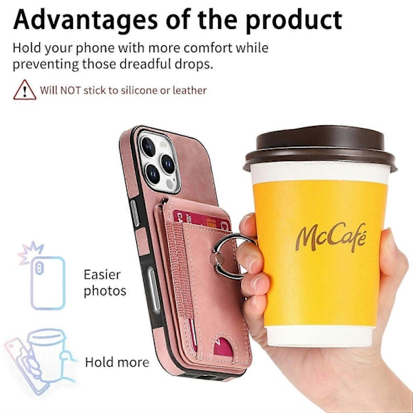 (Rosa) Skal till iPhone 16 Pro Max