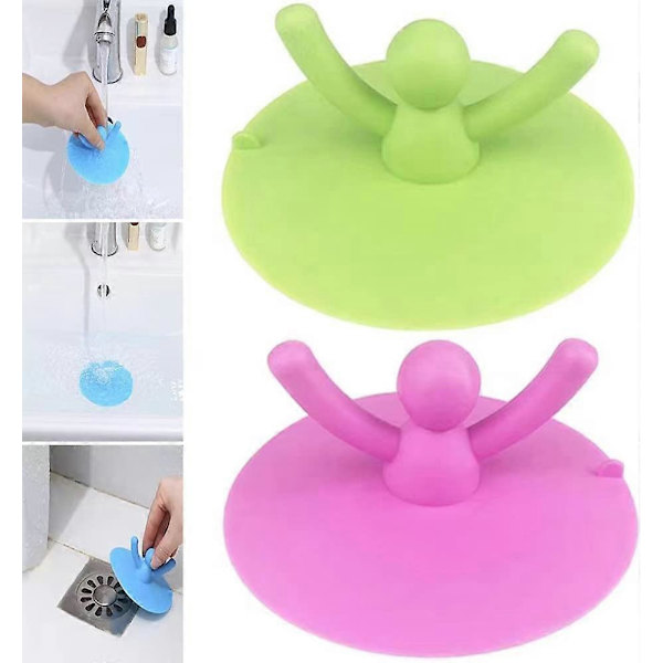 3 st Silikon Avloppsplugg, Universal Silikon Badkar Avloppsplugg Badkar Plugg Diskbänk Plugg