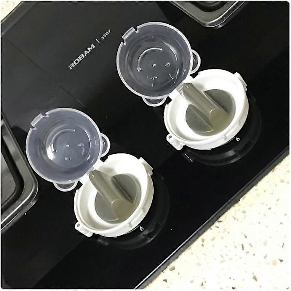 Universella Spisknoppskydd för Kök Barnsäkerhet Ugn Gasspis Knoppskydd Barnsäkerhetslås Multifunktionellt Köksverktyg (4-pack)