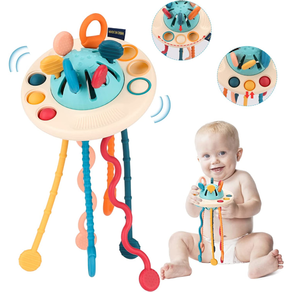 Baby Montessori leksaker 12-18 månader, sensoriska leksaker fo