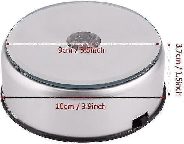 Roterande kristallmonter med 7 LED-lampor och AC-adapter