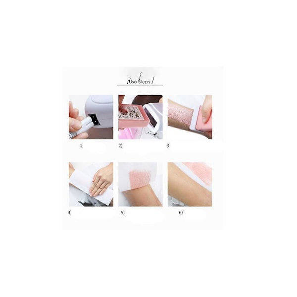 Rollervax pincett och vaxningsmaskin 100ml smält vax vaxningsmaskin rosa