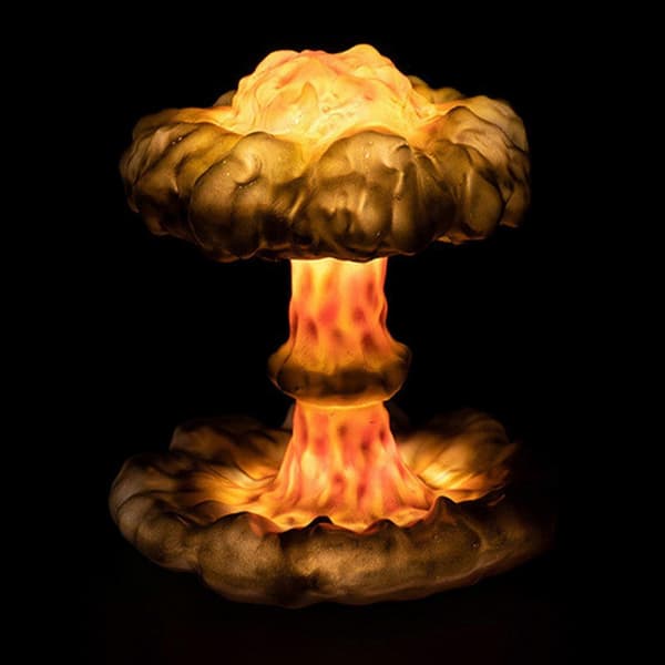 3D Explosion Svampmoln LED Nattlampa, USB Sängbordslampa för Sovrum