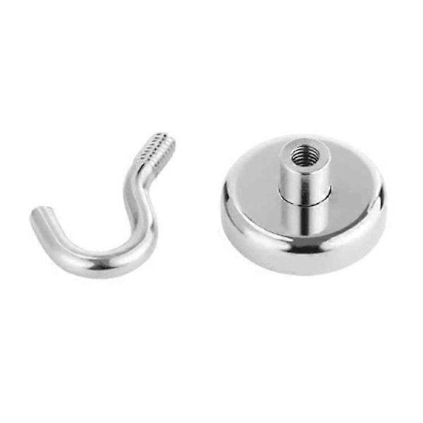 3 st (Silverfärgad Förpackning) Extra Starka Magnetiska Krokar med Kylskåpskrok, Kraftig Kryssningskrok för Tak, Liten Magnetisk Krok för Skåpbil, Vägg