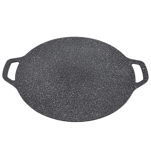 30CM Koreansk Rund Grillpande - Non-Stick Aluminium BBQ Plade til Kød &amp; Pandekager
