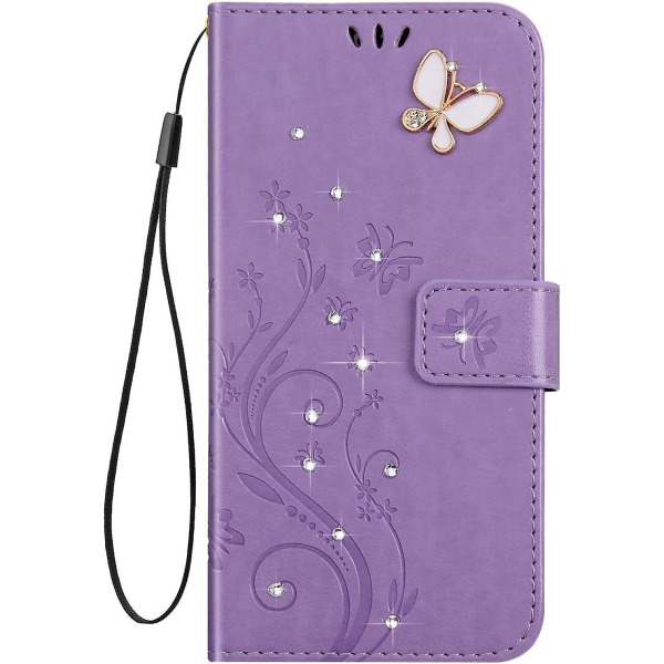 Kompatibel med Samsung S8 Plus- case Bling Butterf