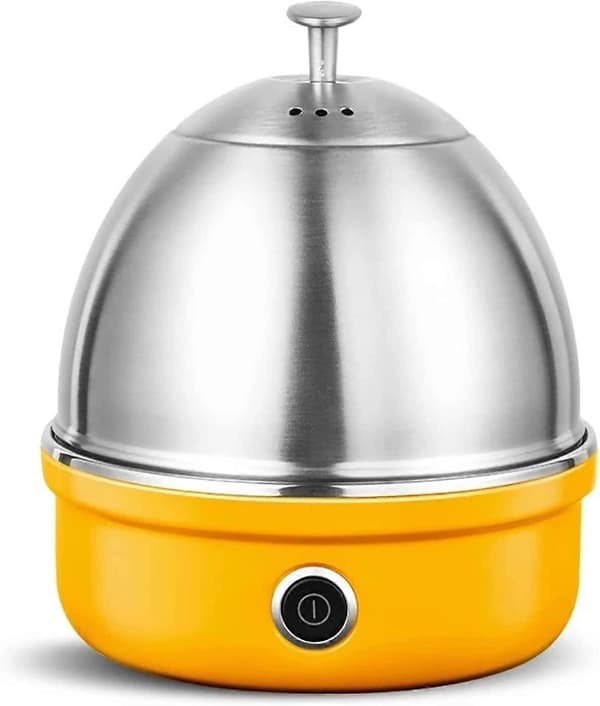 Mini æggekoger elektrisk husholdningsapparat æggedamper i rustfrit stål automatisk multifunktionel koger