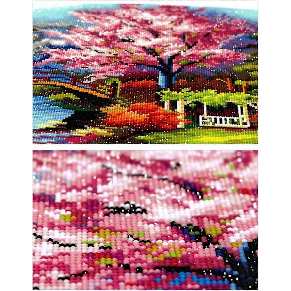 5D Timanttimaalaus Täysi Suuri Maisema Timantti Kristalli Strassi Kirjonta Kuvat Sisustus Olohuoneen Seinätarra (120 x 50cm)