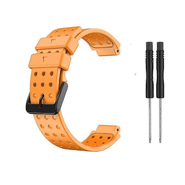 (Orange) Rem til Garmin Approach S20 Monokromt Urarmbånd til Garmin Approach S20 Silikone Udskiftning Mode Armbånd til Garmin orange