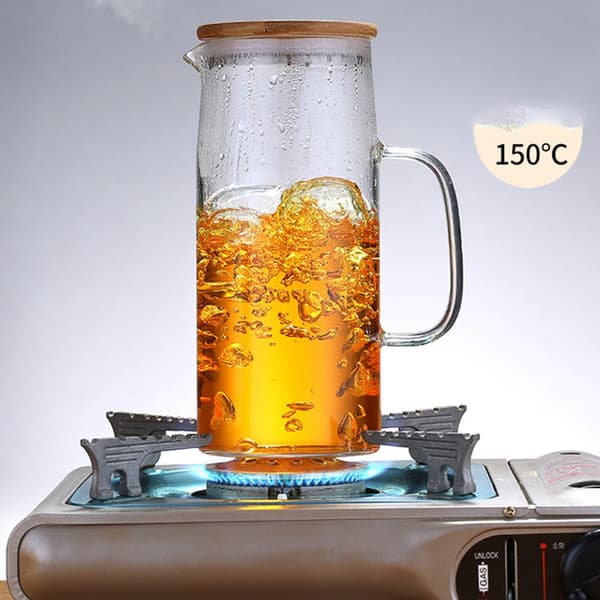 1,2 liters vandkande med låg, glaskande til varmt og koldt vand