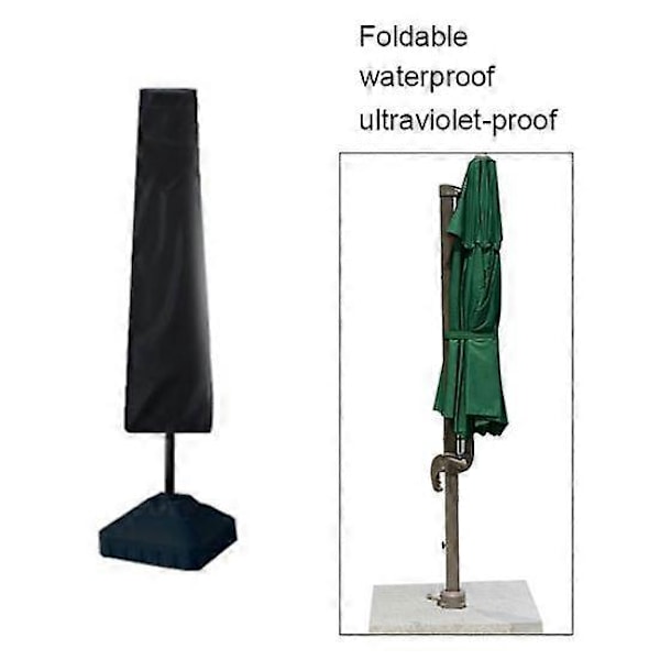 (XL) Parasolovertræk Vandtæt Støvtæt Beskyttelse Parasol Lynlås Lukning Udendørs Solbeskyttelse Vindtæt Fritstående