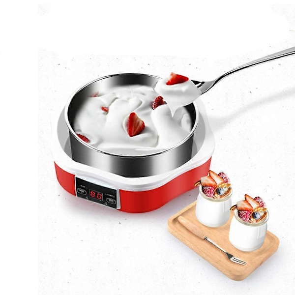 Kompakti jogurttikone 7 purkilla, 100% BPA-vapaa, täydellinen kotitekoiselle jogurtille