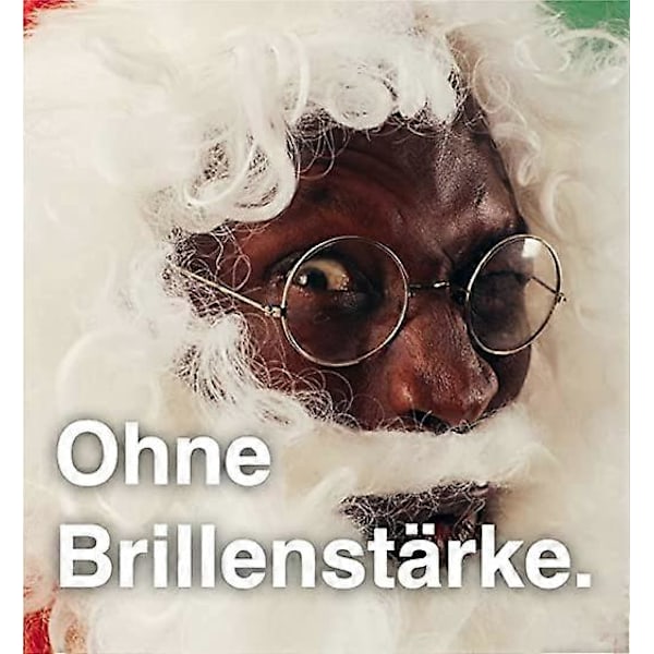 Runde julemandsbriller til julemandskostume