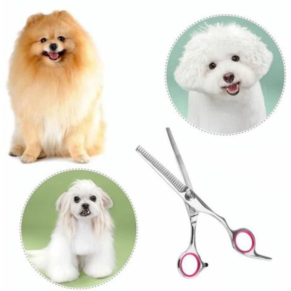 Professionell frisörsax för hund för frisör rosa【3uppsättning] CW7560