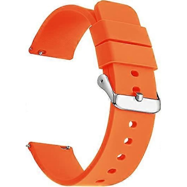 Klockarmband i silikon med snabbkoppling - Premium mjukt gummi - 12 mm, 14 mm, 16 mm - För män och kvinnor