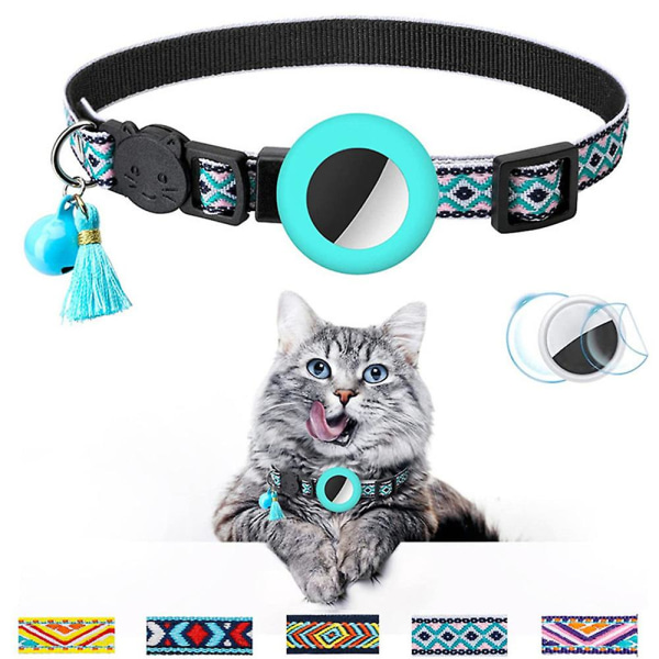 Katthalsband för husdjur med klocka justerbart katthalsband