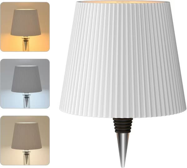 Trådløs flaskelampe, LED-flaskelys for spritflasker, oppladbare vinflaskelys