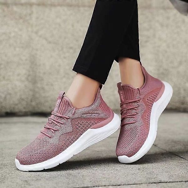 (lilla EU40) Dame Ortopædiske Sneakers Svangstøtte Plantar Fasciitis Ortopædiske Diabetiske Vandresko Komfortable Casual Dame Atletiske Sko