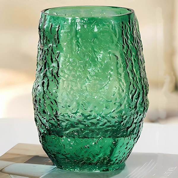Tykkvegget Blomstervase i Glass for Spisebord 8 Tommer
