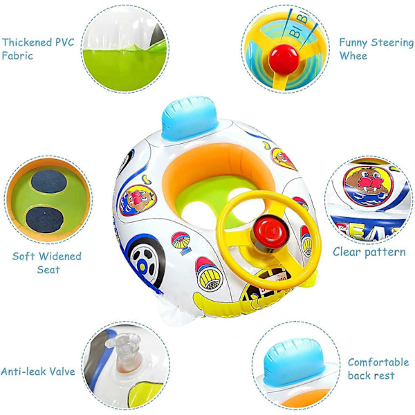 Badring för barn, Uppblåsbar poolboj för barn, Poolstol för baby, Badring för baby, Badring för baby, Poolstol för baby, Uppblåsbar badring