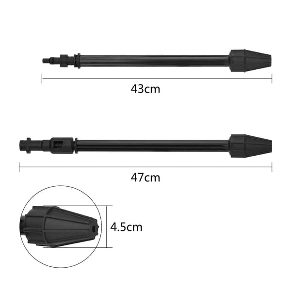 Högtrycksvattenpistol med variabelt jetmunstycke och roterande lans, kompatibel med Lavor högtryckstvättar. Högtryckstvätt tillbehör.