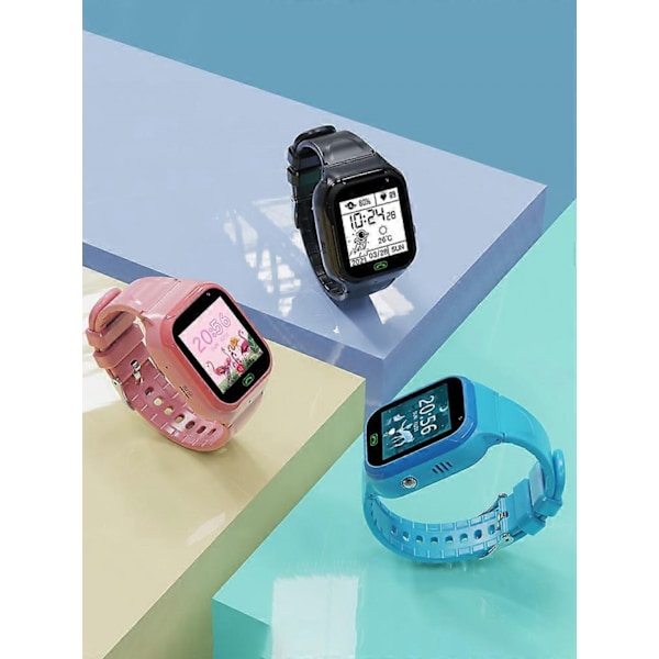 4G Børne SD Smartwatch IP67 WIFI Lokations Tracker Videoopkald SOS GPS LBS