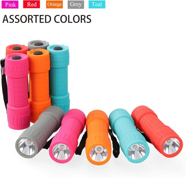 10-pack Professionella Mini Ficklampor för Utomhusbruk, Superstark 100 Lumen