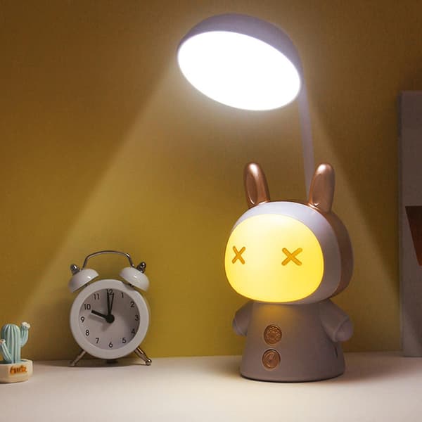 Nattlampe Øyebeskyttelse Oppladbar Flere Lysmoduser Ingen Flimring Fleksibel Slangedesign Lov