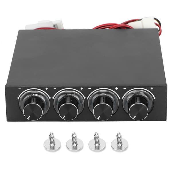 Køleventilatorcontroller Humaniseret støjreduktion Multifunktionel PWM-hastighedscontroller 5V-12V