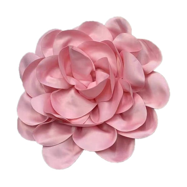 (Lys Rosa) Stilig 24cm Jakke Blomst Mote Blomsterbrosje Vakker Jakke Dekorasjon for Forretningsmøter Fester Lys Rosa